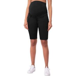 imageHybrid ampamp Company Women Super Comfy Stretch Maternity Bermuda ShortBermudablack