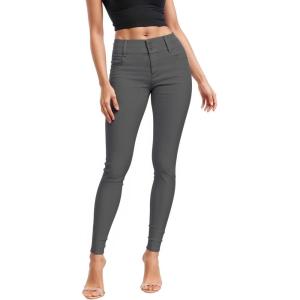 imageHybrid ampamp Company Womens Butt Lift V2 Super Comfy Stretch Denim Skinny JeansGun Metal