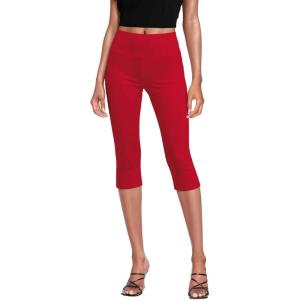 imageHybrid ampamp Company Womens Super Comfy Stretch Pull On Millennium Twill Capri ShortsCaprired