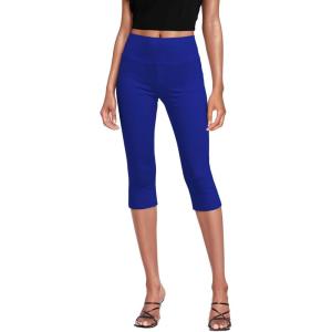 imageHybrid ampamp Company Womens Super Comfy Stretch Pull On Millennium Twill Capri ShortsCapriroyal