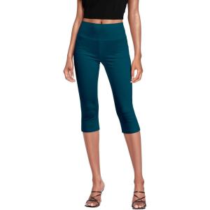 imageHybrid ampamp Company Womens Super Comfy Stretch Pull On Millennium Twill Capri ShortsCapriteal
