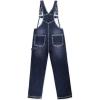 imageHybrid ampamp Company Women Denim Shorts Rompers Sleeveless Adjustable Strap Overalls Cross Back JumpsuitPvj156999darkwash