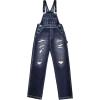 imageHybrid ampamp Company Women Denim Shorts Rompers Sleeveless Adjustable Strap Overalls Cross Back JumpsuitPvj156999darkwash