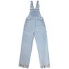 imageHybrid ampamp Company Women Denim Shorts Rompers Sleeveless Adjustable Strap Overalls Cross Back JumpsuitPvj6108light Wash