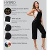 imageHybrid ampamp Company Women Denim Shorts Rompers Sleeveless Adjustable Strap Overalls Cross Back JumpsuitQvj156998black