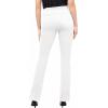 imageHybrid ampamp Company Women Stretch Skinny Dress Pants Nylon Ponte Pull On Office Leggings TrousersBootcutwhite