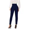 imageHybrid ampamp Company Women Stretch Skinny Dress Pants Nylon Ponte Pull On Office Leggings TrousersPocketdarknavy