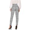 imageHybrid ampamp Company Women Stretch Skinny Dress Pants Nylon Ponte Pull On Office Leggings TrousersScribble Plaid