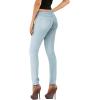 imageHybrid ampamp Company Women Ultimate Comfort Flattering Fit Stretch Skinny JeansBleach