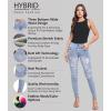 imageHybrid ampamp Company Womens Butt Lift Skinny High Waisted V3 Super Comfy Stretch Denim PantsDestructedlwash