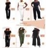 imageHybrid ampamp Company Womens Lightweight Off Shoulder Jumpsuit  Stretchy Wide Leg Romper  Casual to Formal One Piece OutfitIvory