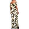 imageHybrid ampamp Company Womens Lightweight Off Shoulder Jumpsuit  Stretchy Wide Leg Romper  Casual to Formal One Piece OutfitIvory