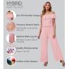 imageHybrid ampamp Company Womens Lightweight Off Shoulder Jumpsuit  Stretchy Wide Leg Romper  Casual to Formal One Piece OutfitTexturedBLUSH