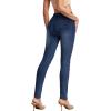 imageHybrid ampamp Company Womens Pull On Stretchy Mid Rise Skinny Fit Pants Regular or Distressed Jeans with Long Short Inseam45dwash