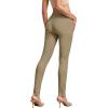 imageHybrid ampamp Company Womens Pull On Stretchy Mid Rise Skinny Fit Pants Regular or Distressed Jeans with Long Short InseamKhaki