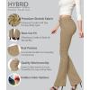 imageHybrid ampamp Company Womens Slim Boot Cut Stretch PantsBlkhaki