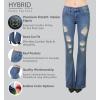 imageHybrid ampamp Company Womens Slim Boot Cut Stretch PantsBlmedium Was