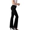 imageHybrid ampamp Company Womens Slim Boot Cut Stretch PantsDenimblack2