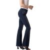 imageHybrid ampamp Company Womens Slim Boot Cut Stretch PantsJeggingdark Wash