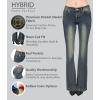 imageHybrid ampamp Company Womens Slim Boot Cut Stretch PantsJeggingdarktint