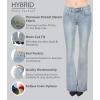 imageHybrid ampamp Company Womens Slim Boot Cut Stretch PantsJegginglight Tint