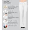 imageHybrid ampamp Company Womens Slim Boot Cut Stretch PantsTwillwhite