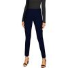 imageHybrid ampamp Company Women Stretch Skinny Dress Pants Nylon Ponte Pull On Office Leggings TrousersPocketdarknavy