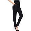 imageHybrid ampamp Company Womens Paper Bag Pants Casual Slim High Waist Pants with Bow KnotTp48366cdsblack