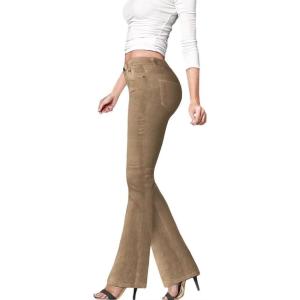 imageHybrid ampamp Company Super Comfy Stretch Women 5 Pockets Corduroy Boot Cut PantsP21951blcamel