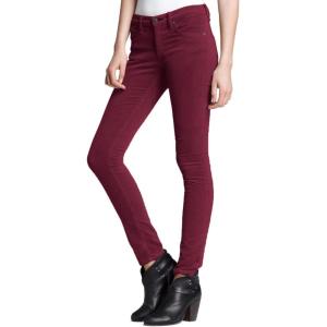imageHybrid ampamp Company Super Comfy Stretch Women 5 Pockets Corduroy Skinny PantsBerry
