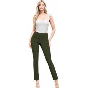 imageHybrid ampamp Company Women Stretch Skinny Dress Pants Nylon Ponte Pull On Office Leggings TrousersBootcutolive