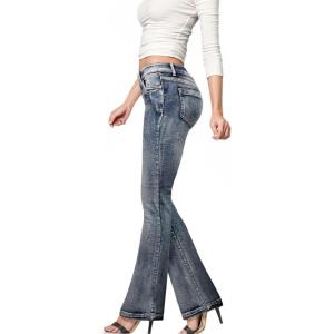 imageHybrid ampamp Company Womens Slim Boot Cut Stretch PantsJeggingpotassiumwash