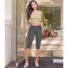 imageHybrid ampamp Company Womens Butt Lift V2 Super Comfy Stretch Denim Bermuda Shorts CapriCaprigun Metal