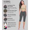 imageHybrid ampamp Company Womens Butt Lift V2 Super Comfy Stretch Denim Bermuda Shorts CapriCaprigun Metal