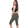imageHybrid ampamp Company Womens Butt Lift V2 Super Comfy Stretch Denim Bermuda Shorts CapriCapriolive