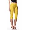 imageHybrid ampamp Company Womens Super Stretch Causal Pull On Millennium Twill Bermuda ShortsCapriyellow