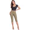 imageHybrid ampamp Company Womens Butt Lift V2 Super Comfy Stretch Denim Bermuda Shorts CapriCapribeigeKhak