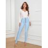 imageHybrid ampamp Company Womens Classic Denim Mid Rise Skinny Jeans Super Stretch PantsBlue