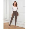 imageHybrid ampamp Company Womens Classic Denim Mid Rise Skinny Jeans Super Stretch PantsBrown