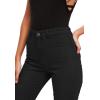imageHybrid ampamp Company Womens Classic Denim Mid Rise Skinny Jeans Super Stretch PantsHigh Waist Black