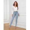 imageHybrid ampamp Company Womens Classic Denim Mid Rise Skinny Jeans Super Stretch PantsHigh Waist Potassium