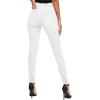 imageHybrid ampamp Company Womens Classic Denim Mid Rise Skinny Jeans Super Stretch PantsHigh Waist White