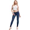 imageHybrid ampamp Company Womens Classic Denim Mid Rise Skinny Jeans Super Stretch PantsMedium Blue