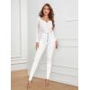 imageHybrid ampamp Company Womens Classic Denim Mid Rise Skinny Jeans Super Stretch PantsWhite