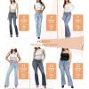 imageHybrid ampamp Company Womens Flare Mid Rise Jeans Trendy Stretchy Denim Pants with PocketsMedium Antique