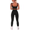 imageHybrid ampamp Company Womens High Waisted Yoga Active Tight Running Biker Gym Shorts ampamp Full Length LeggingsLeggingsblack