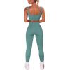imageHybrid ampamp Company Womens High Waisted Yoga Active Tight Running Biker Gym Shorts ampamp Full Length LeggingsLeggingsblue Grey