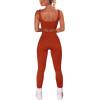 imageHybrid ampamp Company Womens High Waisted Yoga Active Tight Running Biker Gym Shorts ampamp Full Length LeggingsLeggingsred