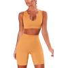imageHybrid ampamp Company Womens High Waisted Yoga Active Tight Running Biker Gym Shorts ampamp Full Length LeggingsShortslight Toba