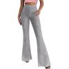 imageHybrid ampamp Company Womens Super Comfy Flowy Wide Leg Palazzo Pants Made in USA8826heathergrey